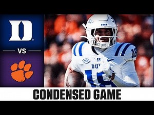 Duke vs Clemson Condensed Game | 2025 ACC Football