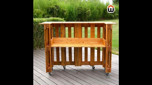 Tranquille, peinard, accoudé au comptoir... de VOTRE bar 🤩 Utilisez des palettes pour créer le votre, à l'aide de notre vidéo DIY 👇 | Weldom France