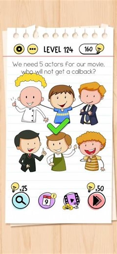 Brain Test Level 124 Solution & Walkthrough | Tricky Puzzles (Android & iOS Shorts)