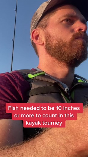 Kayak fishing for bass on TikTok
