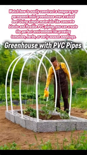 Build a Mini-Greenhouse 🌱 Cheap & Easy DIY with PVC Pipes #diy #garden #gardening #home #how #howto