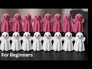 This Viral Crochet Ghost Is So Cute | Easy Halloween Crochet Tutorial for Beginners