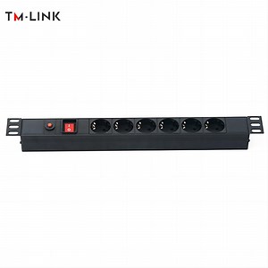 [Hot Item] German Type 1u 19-Inch 6 Sockets 16A with Switch PDU