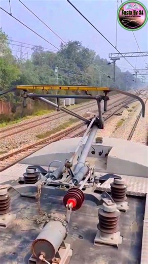 Why do electric train wires not break? The secret of the pantograph 😱🚉⚡ | Electric Train Technology Explained" #ElectricTrain #Pantograph #HighSpeedTrain #RailwayEngineering #fblifestyle | facts tv 91