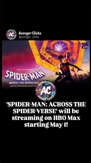 Spider-Man: Across the Spider-Verse hits HBO Max May 1! 🕷️🕸️ #SpiderVerse #HBO #marvelstudios #mcu