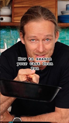 Make your Cast Iron Pan Non-stick with this trick !