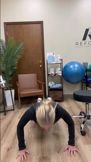 Hand release push ups on knees