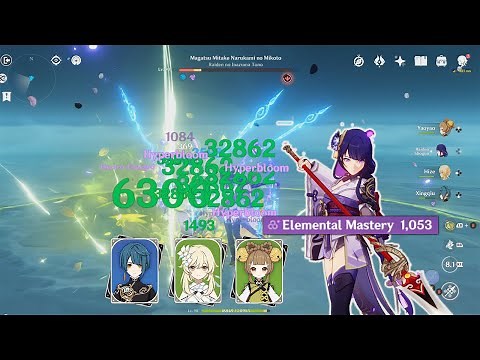 Raiden F2P Hyperbloom team - Genshin impact