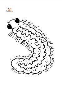 Caterpillar coloring page ♥ Print and Online Free!