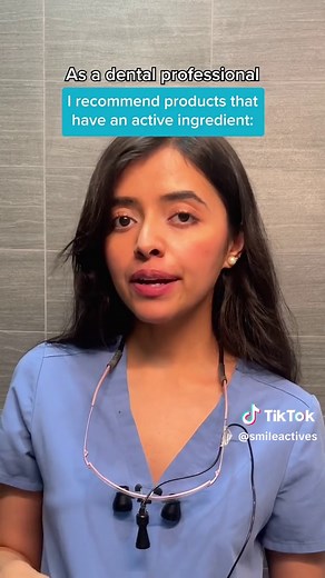 The science of a great smile starts with the knowledge of experts! 👩‍⚕️ Dental Professional, Raisin, shares her how she gets whiter teeth with Smileactives®! #dentistry #teethwhitening #smileactivespartner #whiteningproducts #oralcare