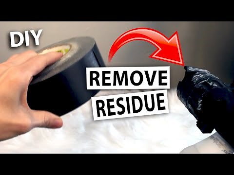 How to remove tape residue, duct tape scum, and sticker goo