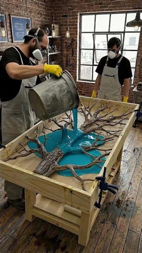 DIY Epoxy Resin Tree Table 😏
