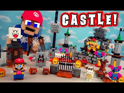 LEGO Super Mario Bros – HAUNTED BOO Mansion & BOWSER'S CASTLE PLAYSET Stage Build