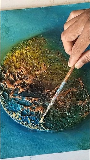 Mastering Textured Abstract #acrylicpainting #paletteknifepainting