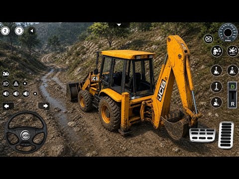JCB Excavator Construction Simulator Gameplay 🔥 | Realistic Controls & Work