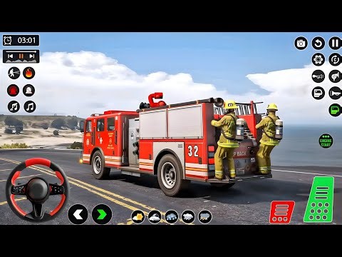 US Firefighter Truck Rescue 3D | Realistic Firefighting Simulator Gameplay