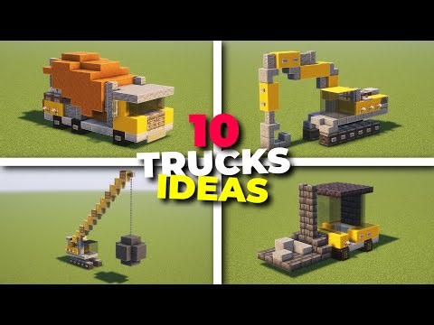 10 Construction Vehicle Build Ideas In Minecraft!