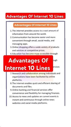 🔴 Advantages Of Internet Essay | Advantages And Disadvantages Of Internet