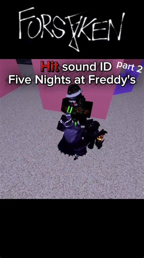 Hitsound ID FnaF | forsaken | part 2 #roblox #forsaken #robloxforsaken