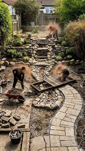 Luxury Waterfall Garden Transformation | Backyard Makeover Timelapse