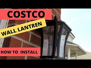 DIY How To Install New Costco Outdoor Wall Lantern LED / Garage Coach Lights / Wall Sconce