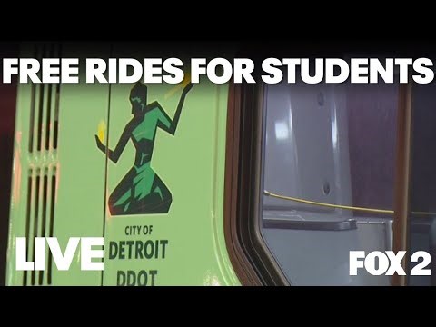 LIVE: Detroit unveils free bus rides for students program
