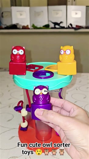 cuteness overload sorter toys 🦉😲🦉 #funnyvideo #toys #trending