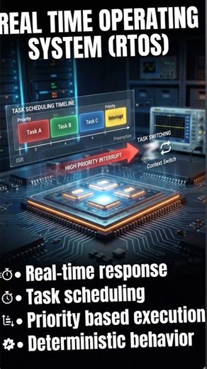 Real Time Operating System (RTOS)#education #engineeringshorts #learn #rtos #electricalengineering