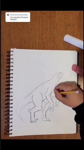 Drawing the Scorpius Rex #scorpiusrex #drawing #art #handmade #dinosaur #jurassicworld