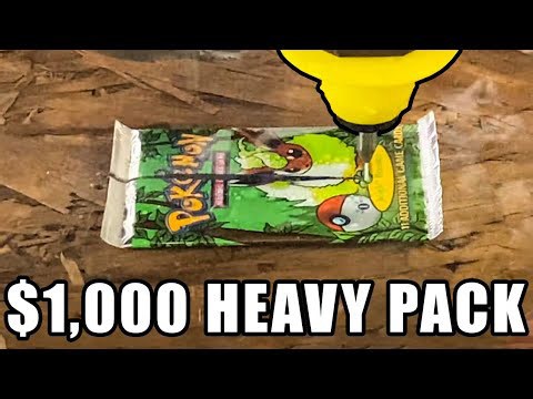 Opening a $1,000 Pokemon Pack with a 60,000 PSI Waterjet