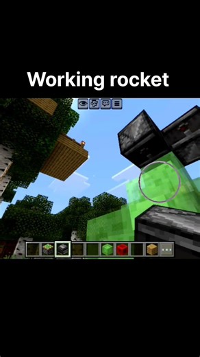 working rocket #minecraft #viral #shorts