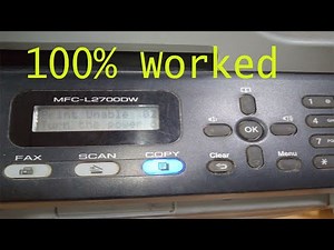 How to fix Print Unable 02 in Brother MFC-L2700DW/MFC-L2710/DCP-L2540DW