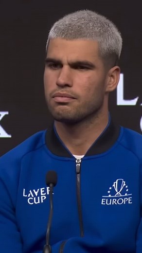 Kevin Palmer on Instagram: "WHAT??!! When you get into a Carlos Alcaraz press conference and ask the most irrelevant question of all-time. Just bizarre 🤷🏼‍♂️ #alcaraz #tennis #tennis🎾 #tennislife #lovetennis #tennislove #fyp"