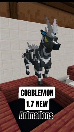 Zebstrika NEW Pokemon Cobblemon 1.7 update#cobblemon #pokemon #minecraft #animation #pixelart