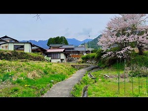 4K Walking tour Japan Beautiful Japan, Japanese Countryside Village