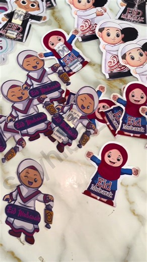 Eid Mubarak cartoons card #skyhibazaar #customisedgift #eidi #foryoupage❤️❤️