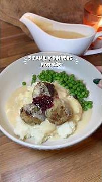 Ikea style meatballs and gravy
