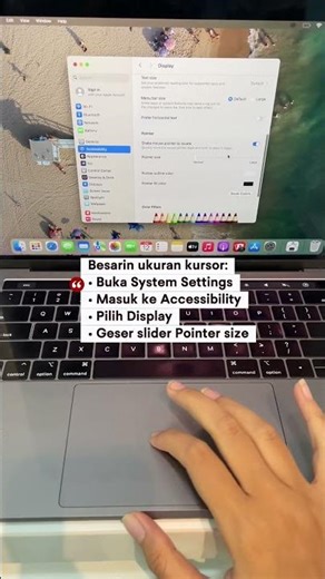 Can the macbook cursor be enlarged? #macbook #service #servicemacbook #fyp #shortvideo