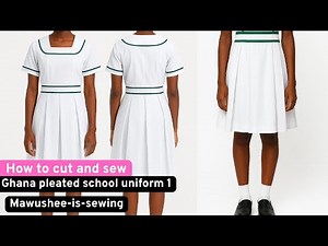 How to cut and sew ghana government school uniform