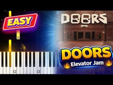 DOORS – Elevator Jam Piano Tutorial Easy | Roblox DOORS Theme