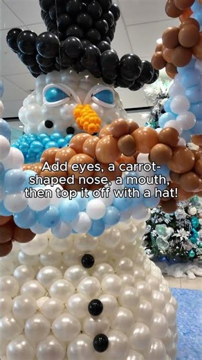 👉 How to Make a Snowman Balloon Sculpture (3 Easy Steps)