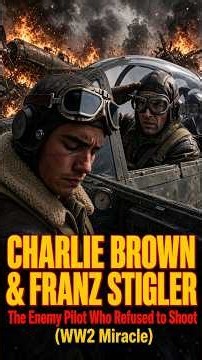 The Enemy Pilot Who Refused to Shoot (WW2 Miracle) #ww2history , #charliebrownfranzstigler