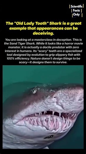 The Deceptive predator in the ocean the old tooth lady shark 🌊 🦈 #nature #deepsea #shark #ocean