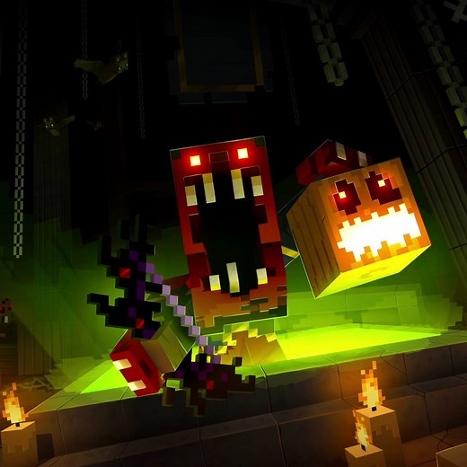 52K views · 2.3K reactions | How time flies when you’re totally terrified! Shockingly, it’s already the halfway point of Spooky Fall on Minecraft Dungeons! Which pieces of time-limited sinister swag have you found? Just remember, you only have until the end of the day on Nov 3 to join in the frightful festivities! | Minecraft | Facebook