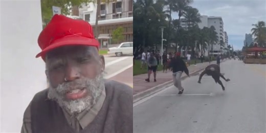 Tyreek Hill Dresses As Old Man To Race People, Woman Falls Face First Into Concrete (VIDEO)