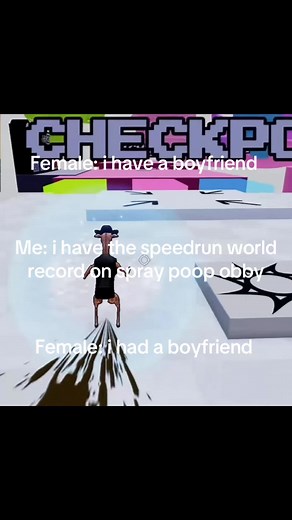 Roblox Spray Poop Obby Speedrun World Record Meme