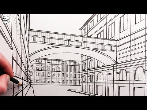 How to Draw a Sky Bridge (Step by Step)