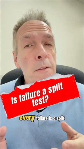 Is failure a split test #shorts #split #success #successstory