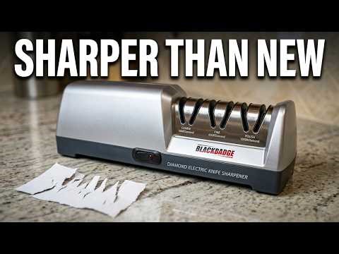 Sharp Knife in 1 Minute With This Professional Sharpener