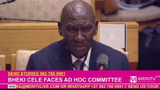 Former Police Minister Bheki Cele says he was surprised when General Nhlanhla Mkhwanazi called suspended deputy National Commissioner Shadrack Sibiya a criminal during his July media briefing. | MDN News